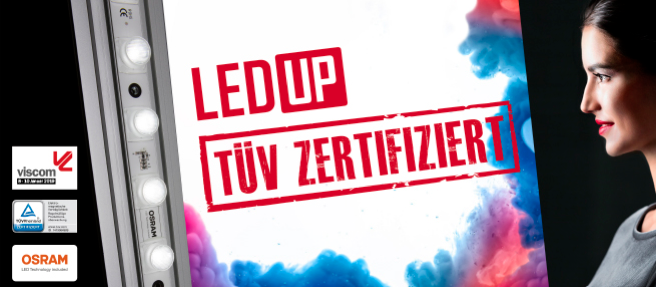 Read more about the article LEDUP ist jetzt TÜV zertifiziert